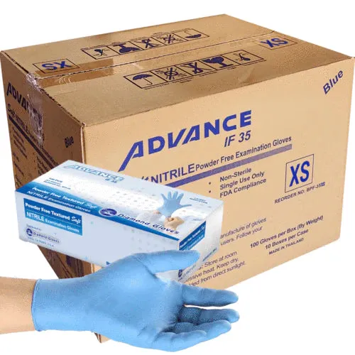 1 Pallet of 3.5X Nitrile Gloves, Exam Grade (100,000 Count)