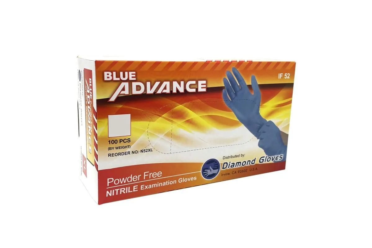 1 Pallet of 5 Mil Nitrile Gloves, Exam Grade, Blue (100,000 Count)