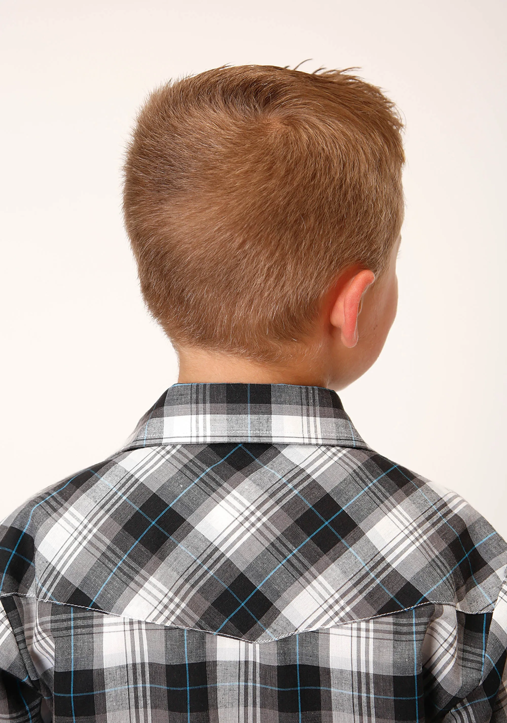 1628 WHITE/BLACK/GREY PLAID