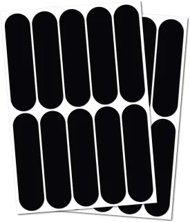2 x Kit of 10 Retro Reflective Stickers for Motorcycle, Helmets, Bike, Scooters, Stroller, Buggy, ... - Universal Adhesive - 3M Technology - High Visibility - Discreet - Design - Grip