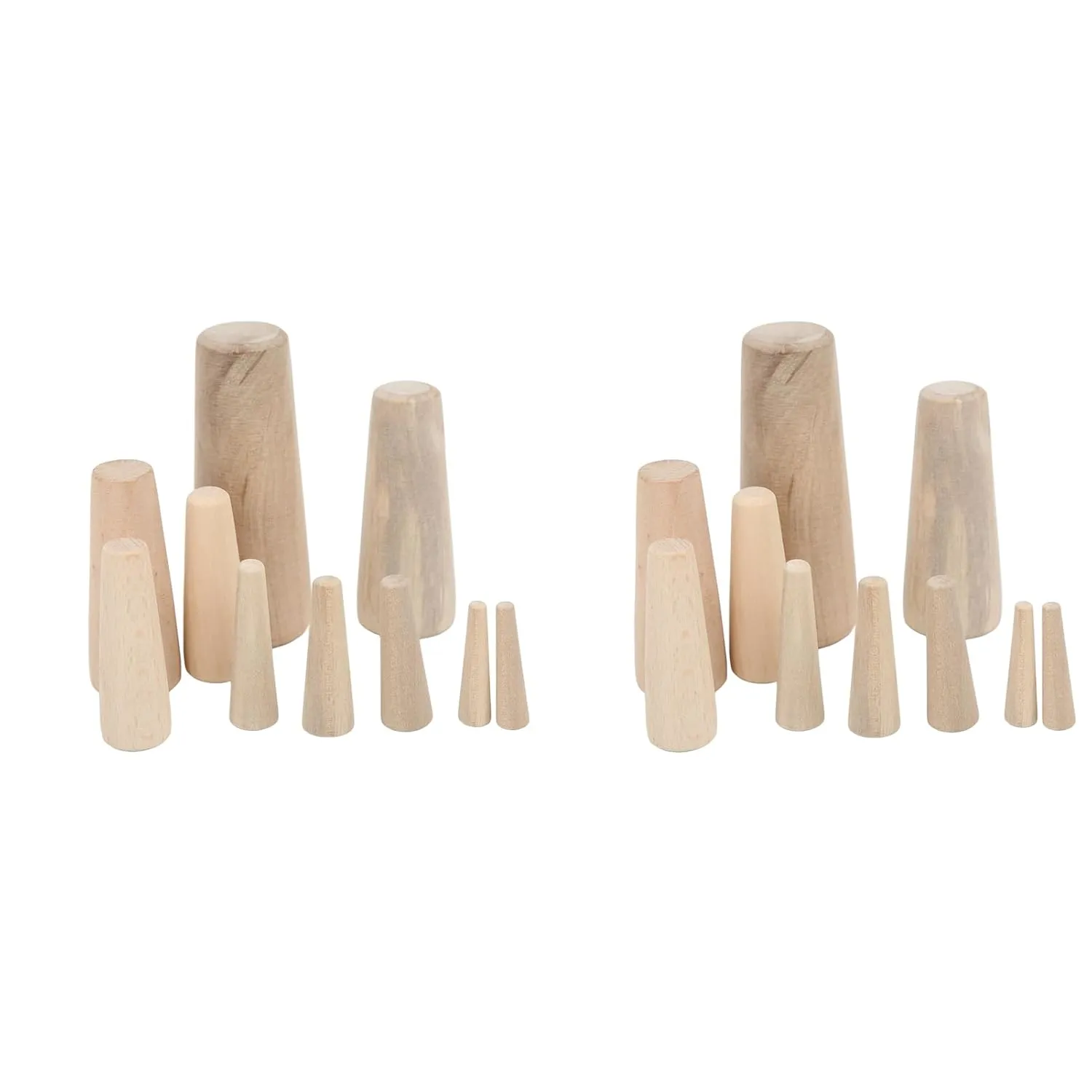 20pcs Soft Wood Plugs, Ship Cone Shaped Emergency Cork Stopper Penetrating The Hull Kit Drain Plug Conical Soft Wood Plugs Tapered Thru for Boat Yacht