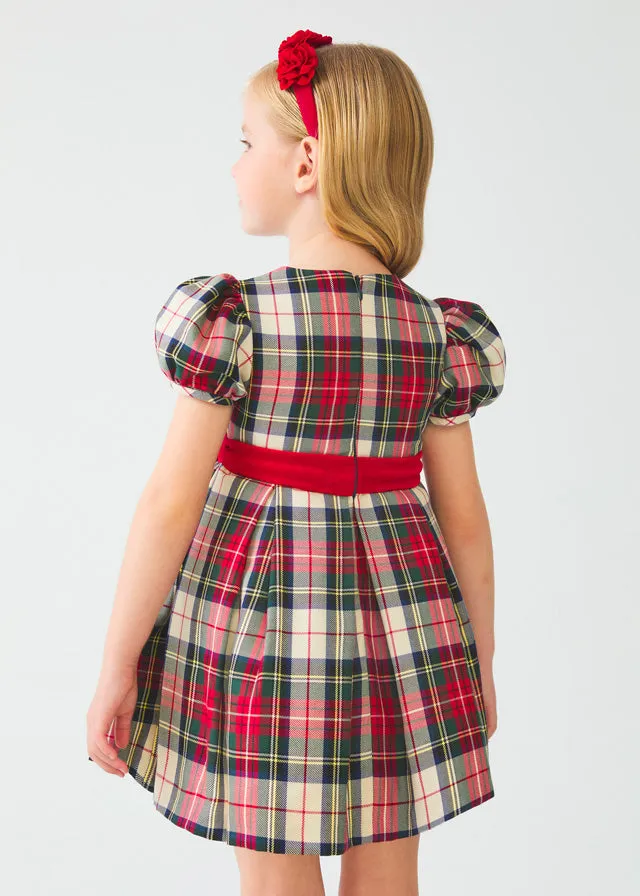 Abel & Lula 5539 - Red Plaid Dress