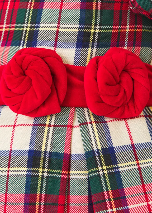 Abel & Lula 5539 - Red Plaid Dress