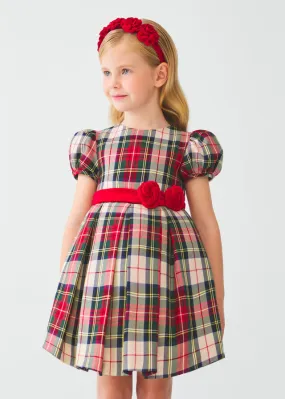 Abel & Lula 5539 - Red Plaid Dress