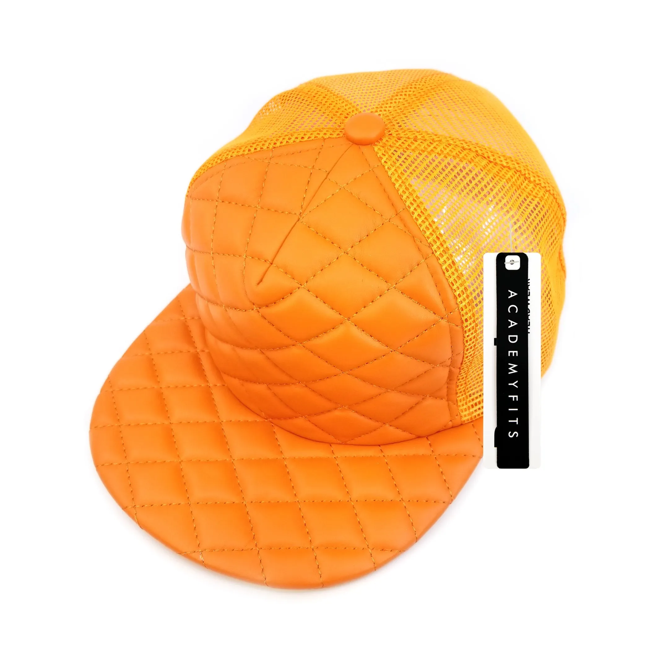 Quilted Foam Trucker Hat Snapback Cap - Academy Fits 4027