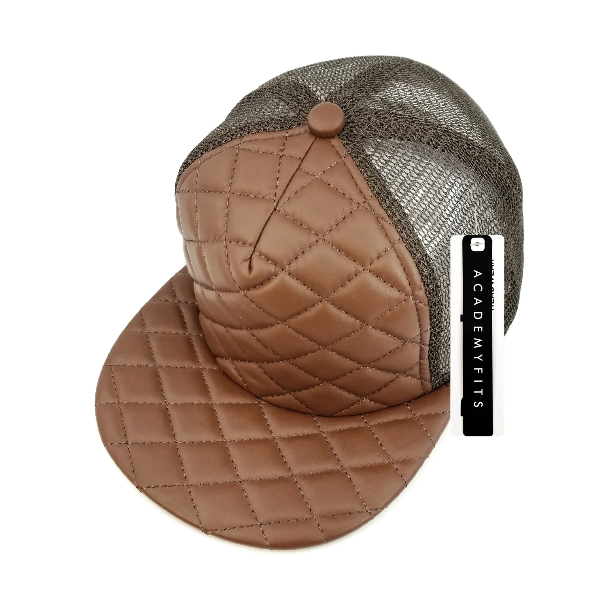 Quilted Foam Trucker Hat Snapback Cap - Academy Fits 4027