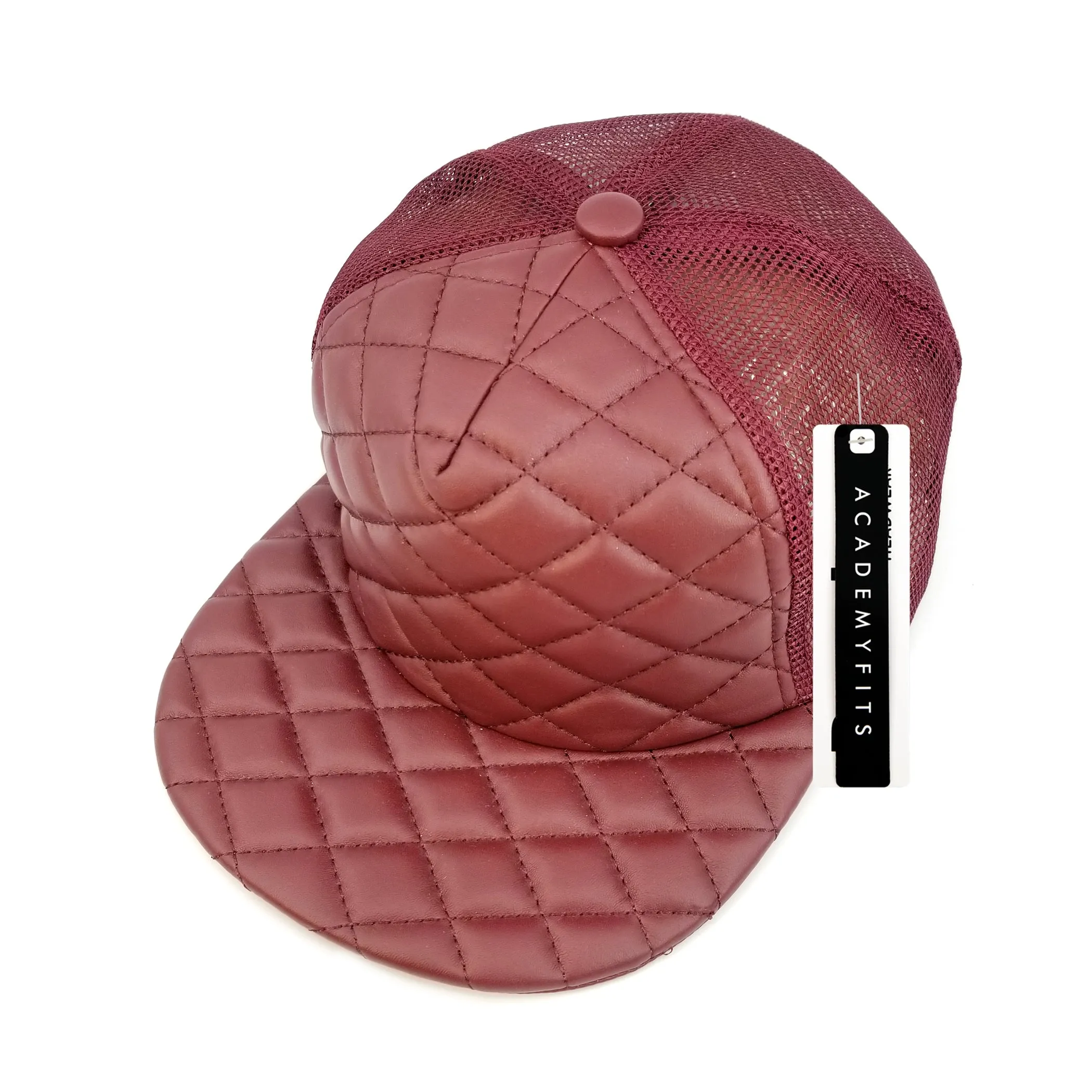Quilted Foam Trucker Hat Snapback Cap - Academy Fits 4027