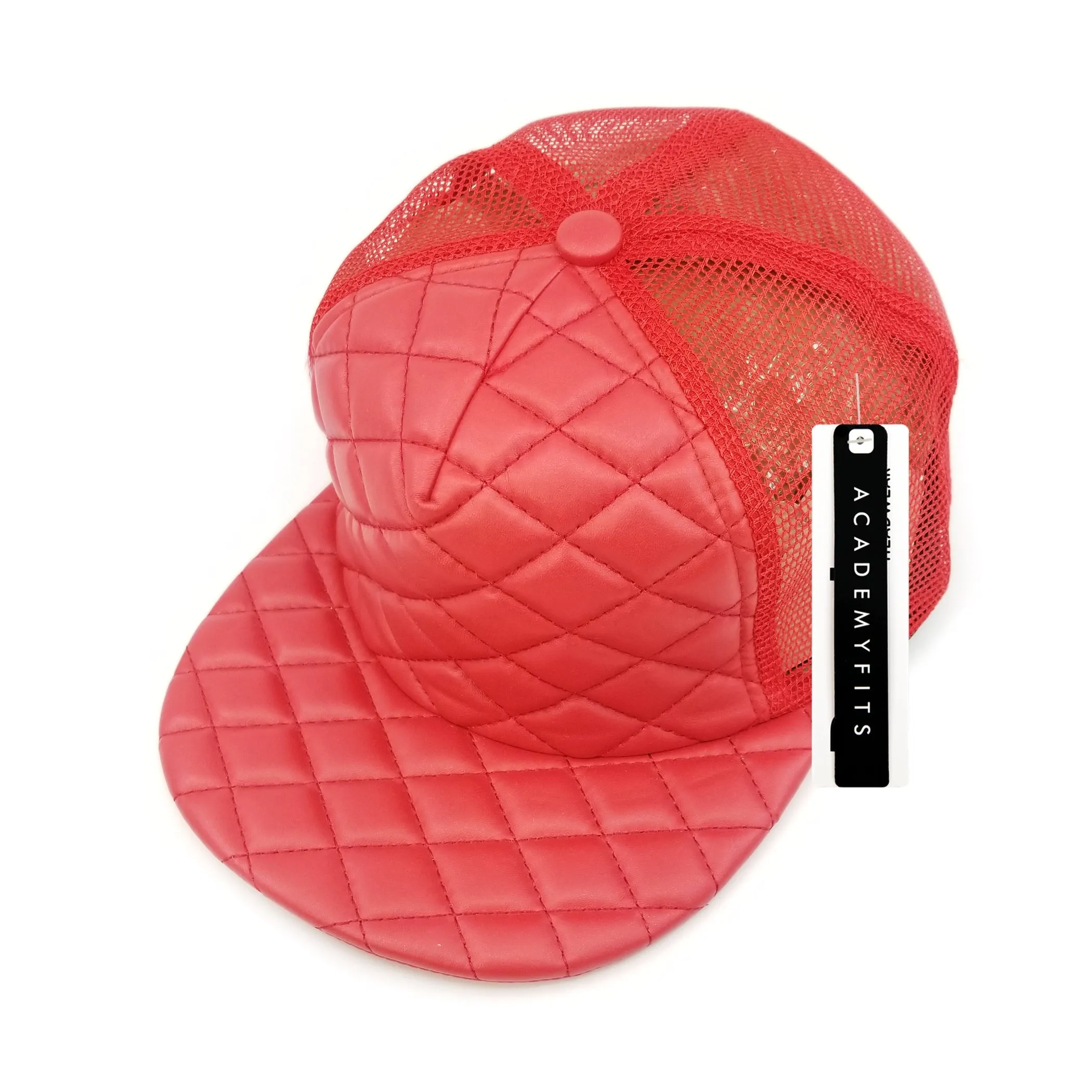Quilted Foam Trucker Hat Snapback Cap - Academy Fits 4027