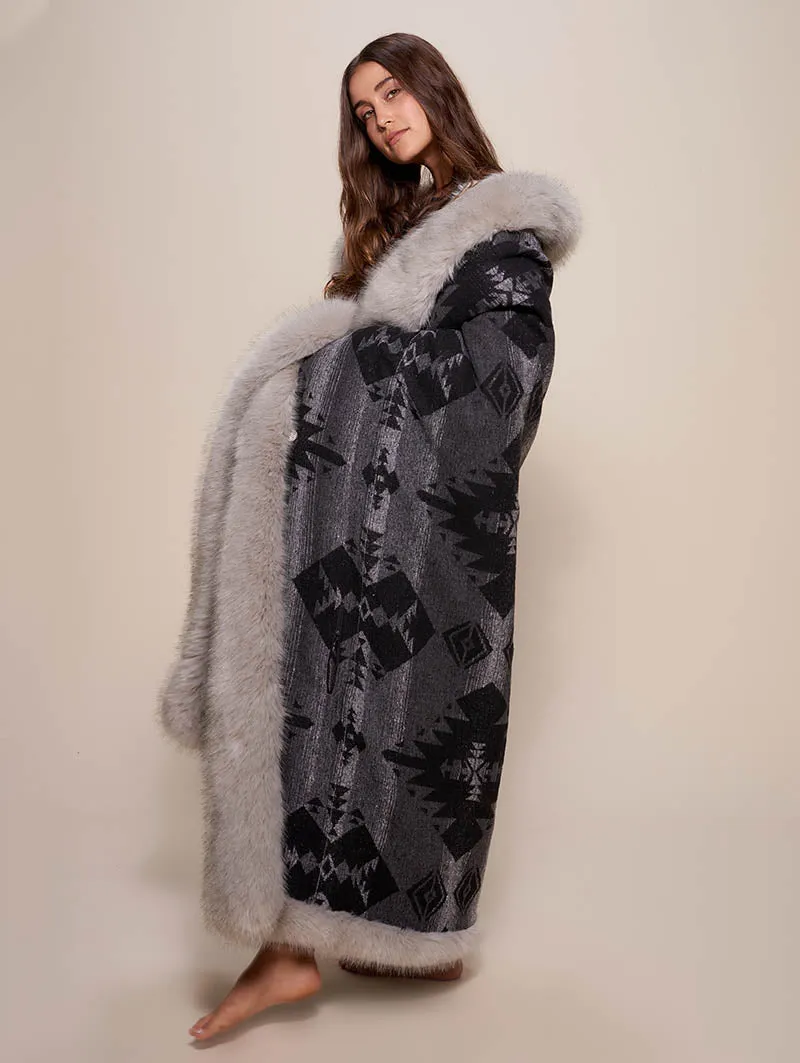 Arctic Wolf Faux Fur Throw