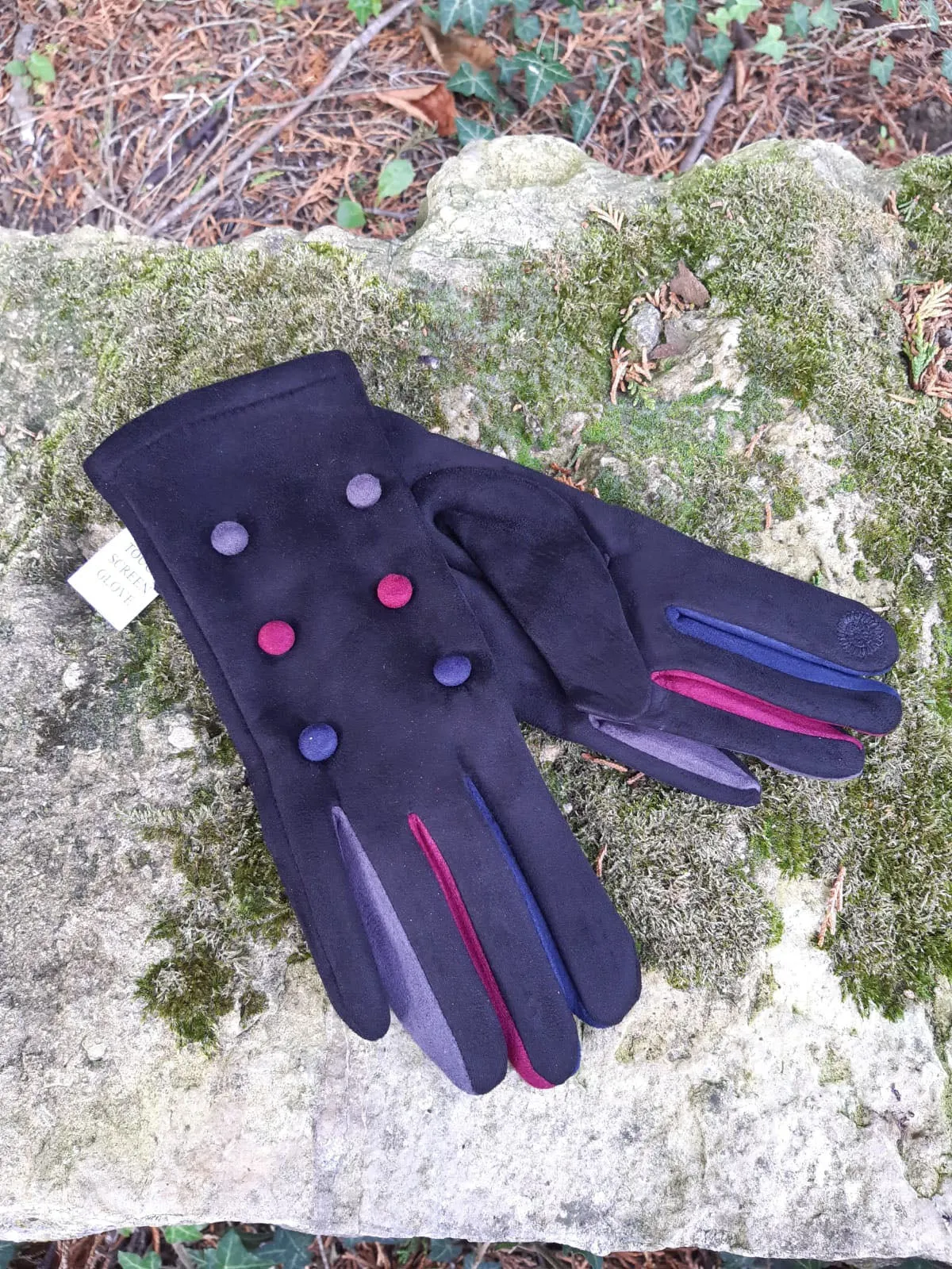 Babs Suede Feel 6 Button Glove - G07