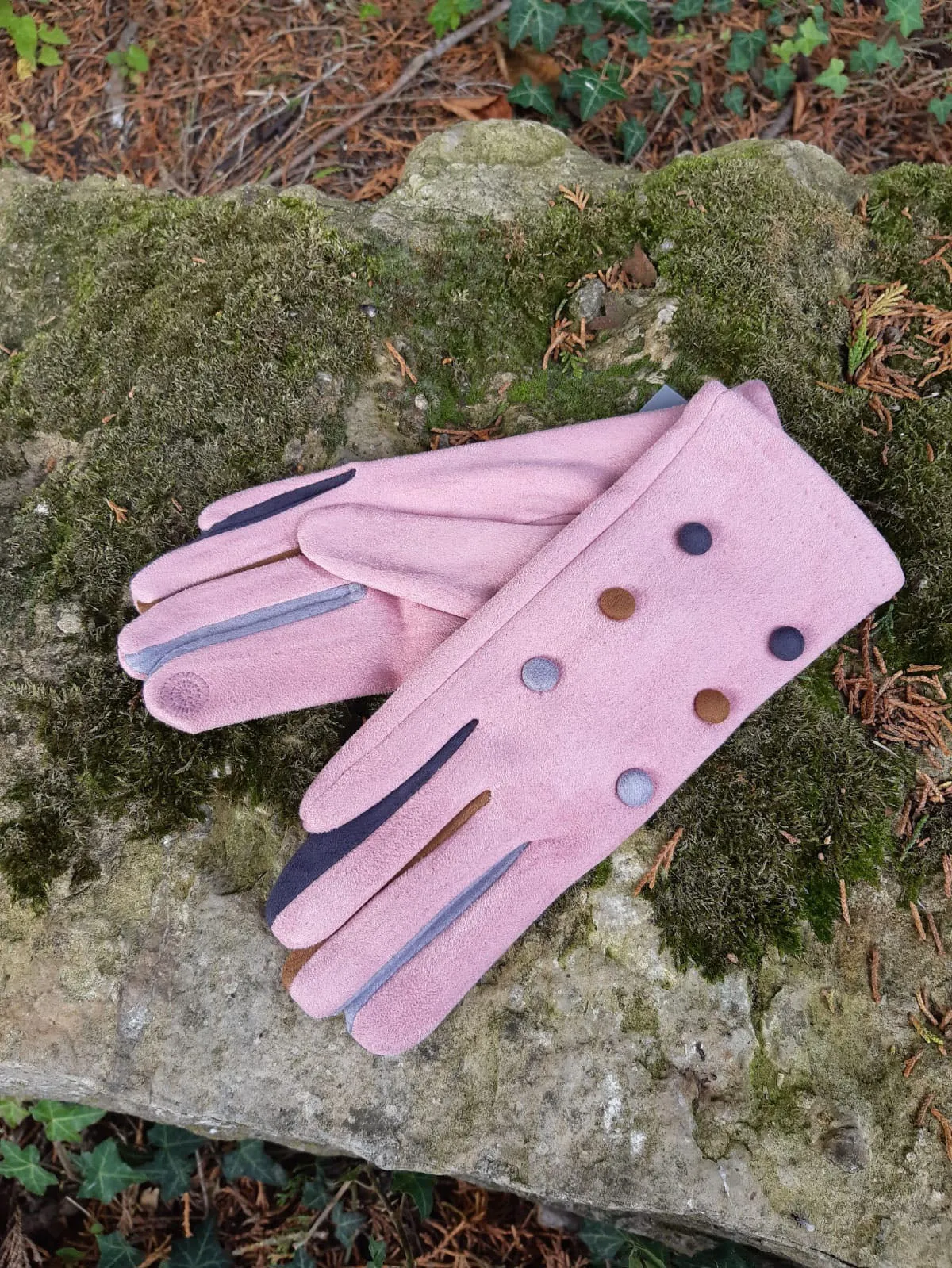 Babs Suede Feel 6 Button Glove - G07
