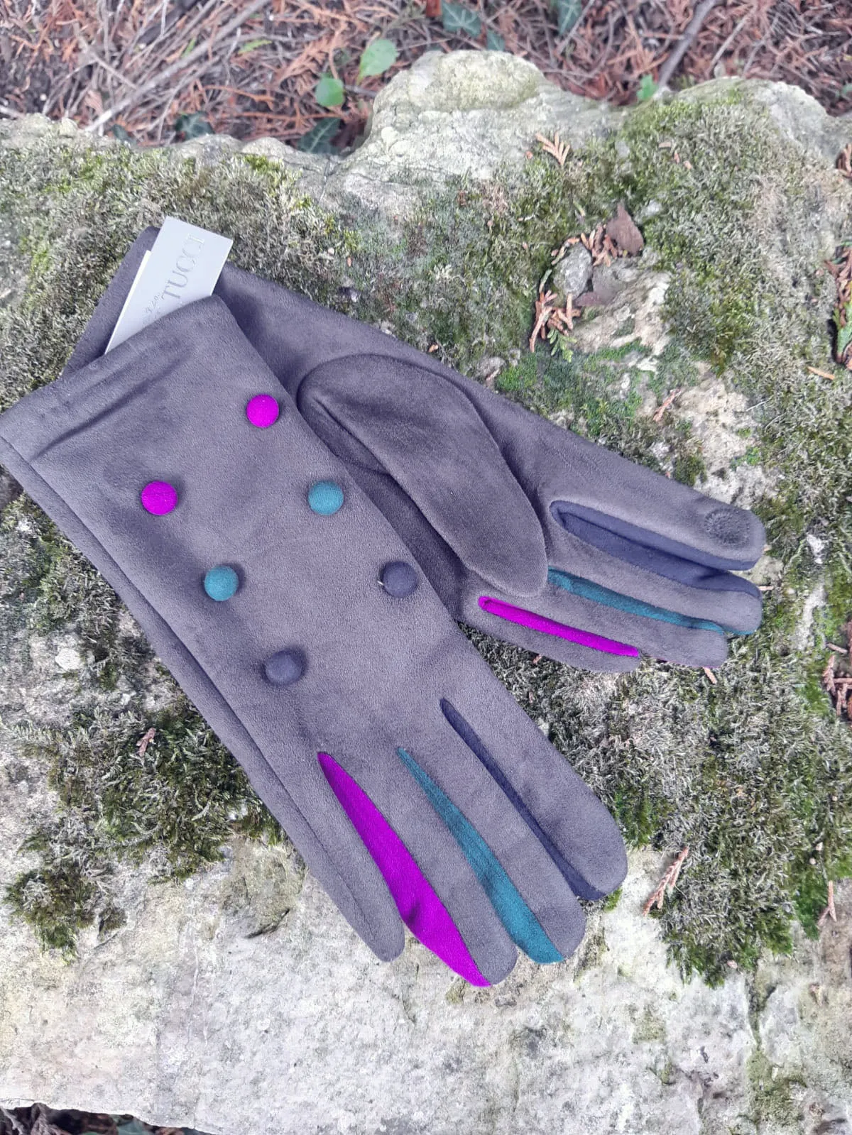 Babs Suede Feel 6 Button Glove - G07