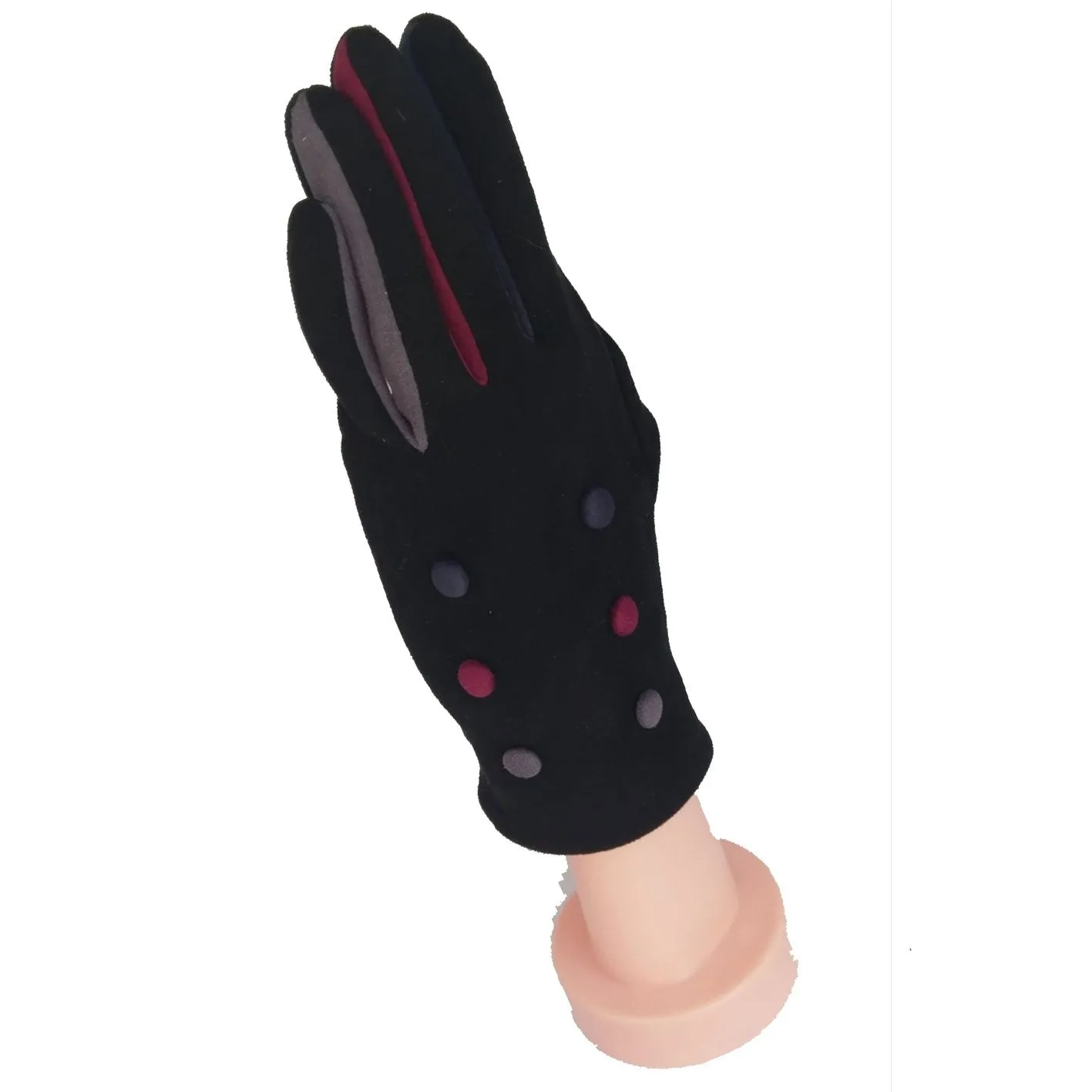 Babs Suede Feel 6 Button Glove - G07