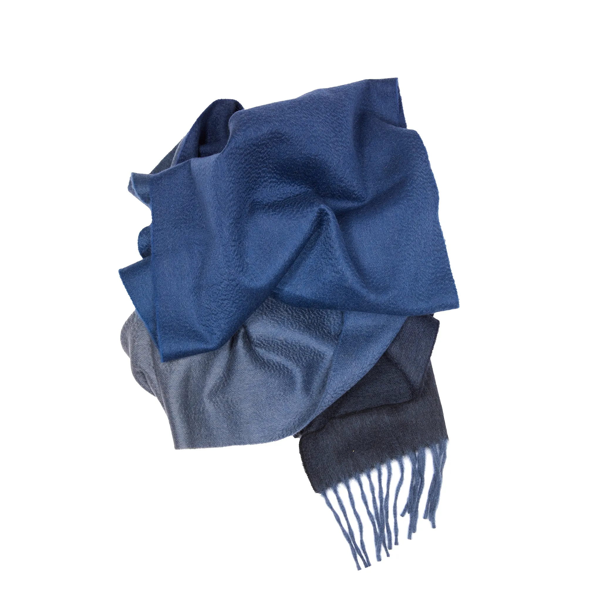 Begg & Co Arran Cashmere Scarf in Ombre Cosmos