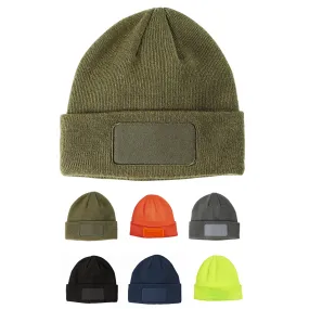 Big Accessories BA527 Patch Beanie, Knit Cap
