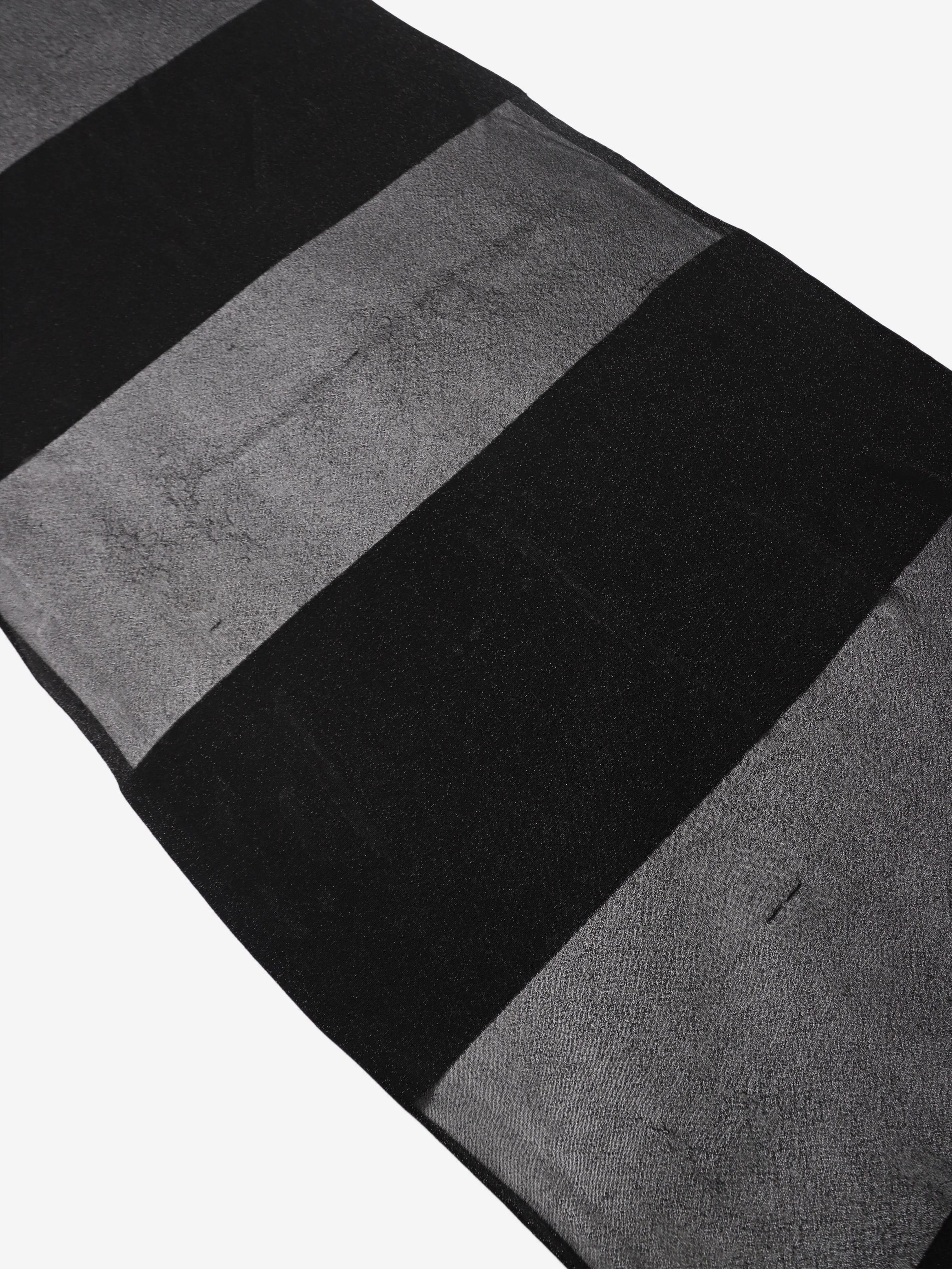 Black lurex striped scarf