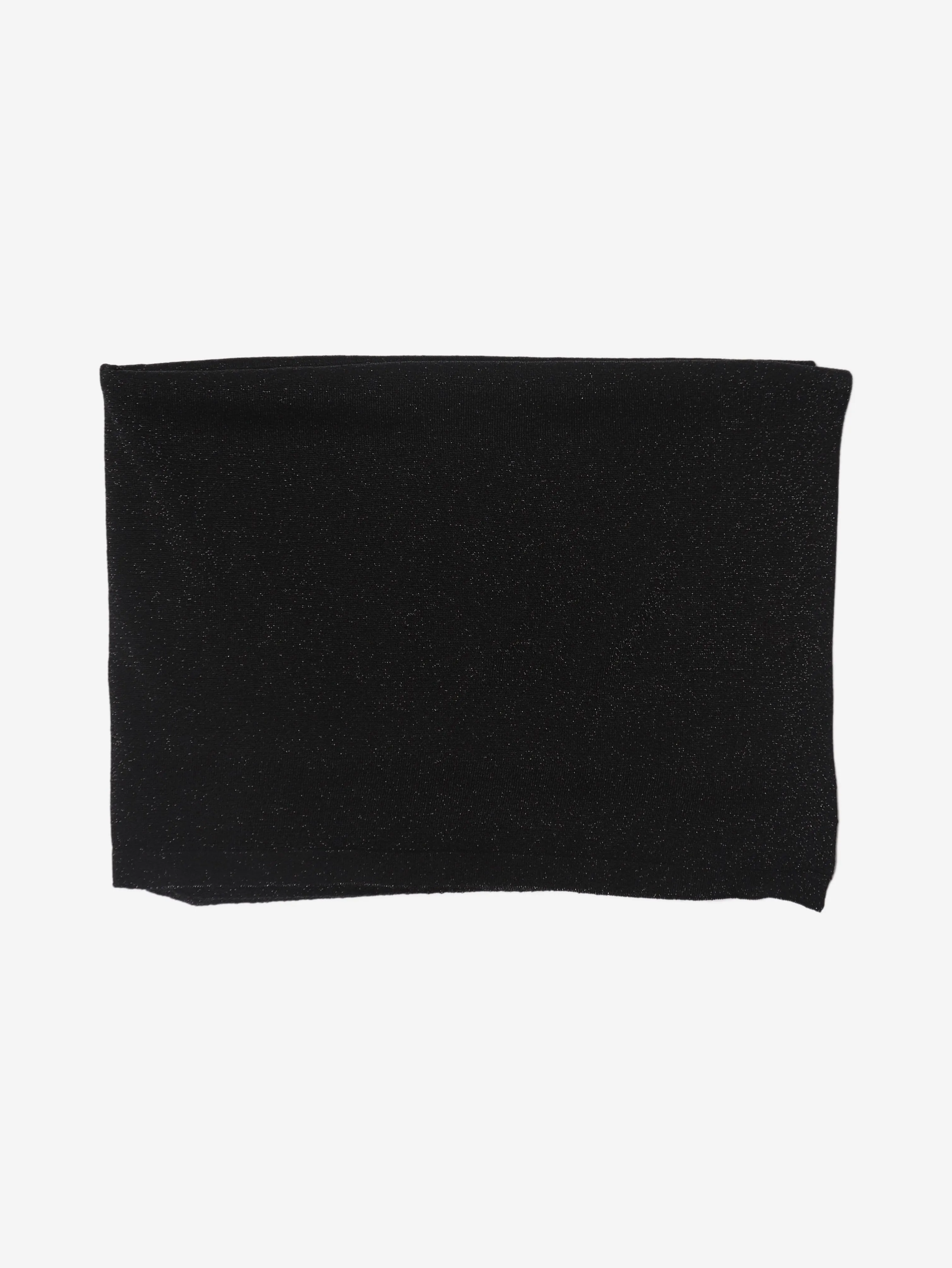 Black lurex striped scarf