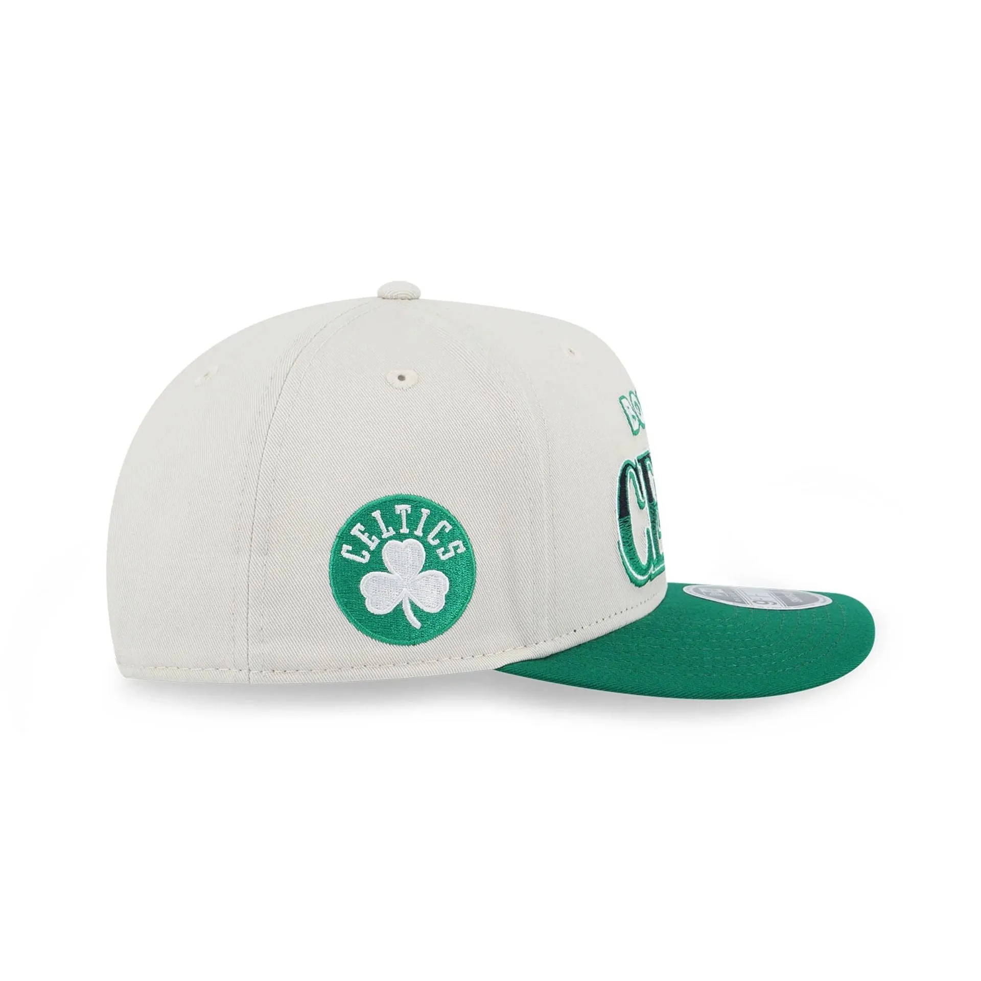 Boston Celtics Pre-curved League Retro Cream 9FIFTY Original Fit Snapback Cap