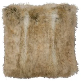 Canadian Fox Faux Fur Throw Pillow