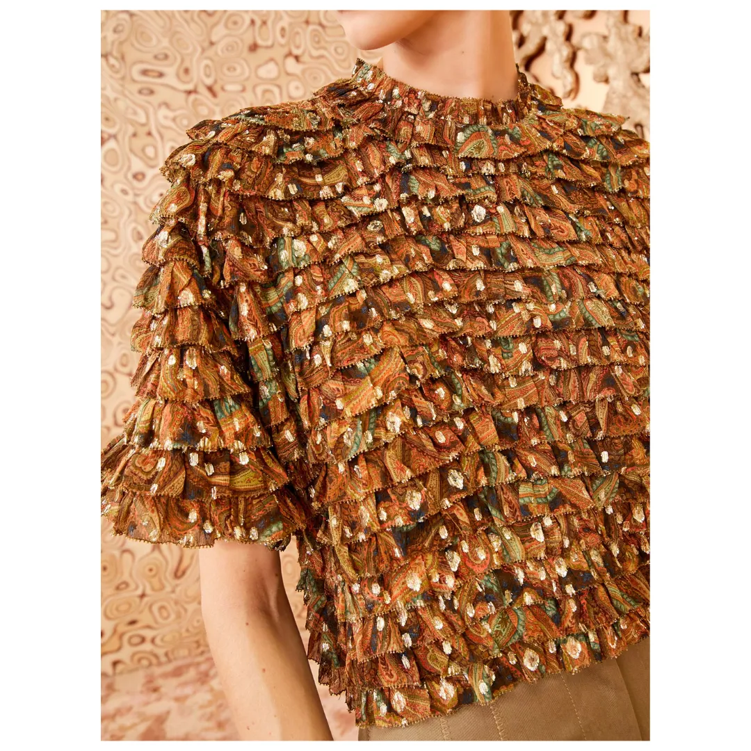 Carmella Blouse - Tiger's Eye