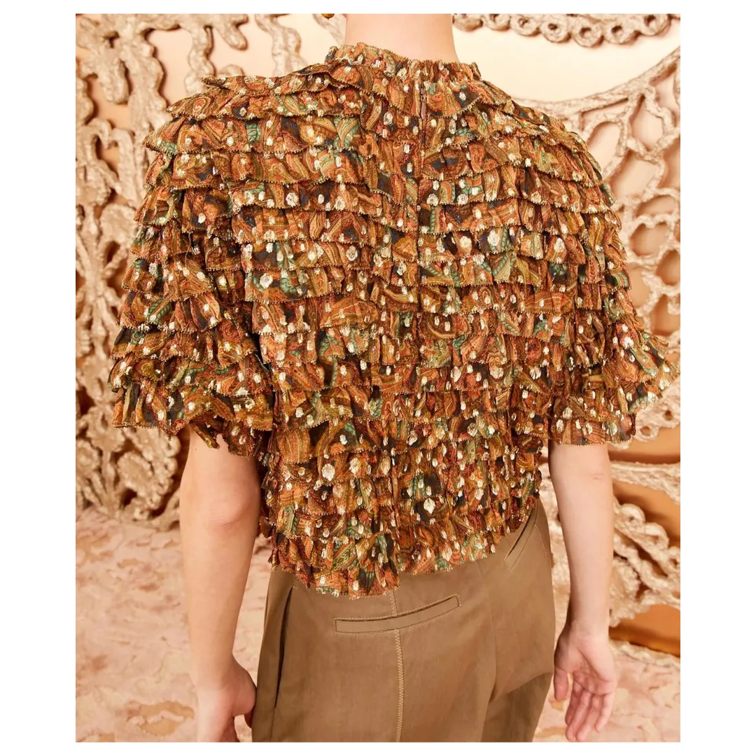 Carmella Blouse - Tiger's Eye