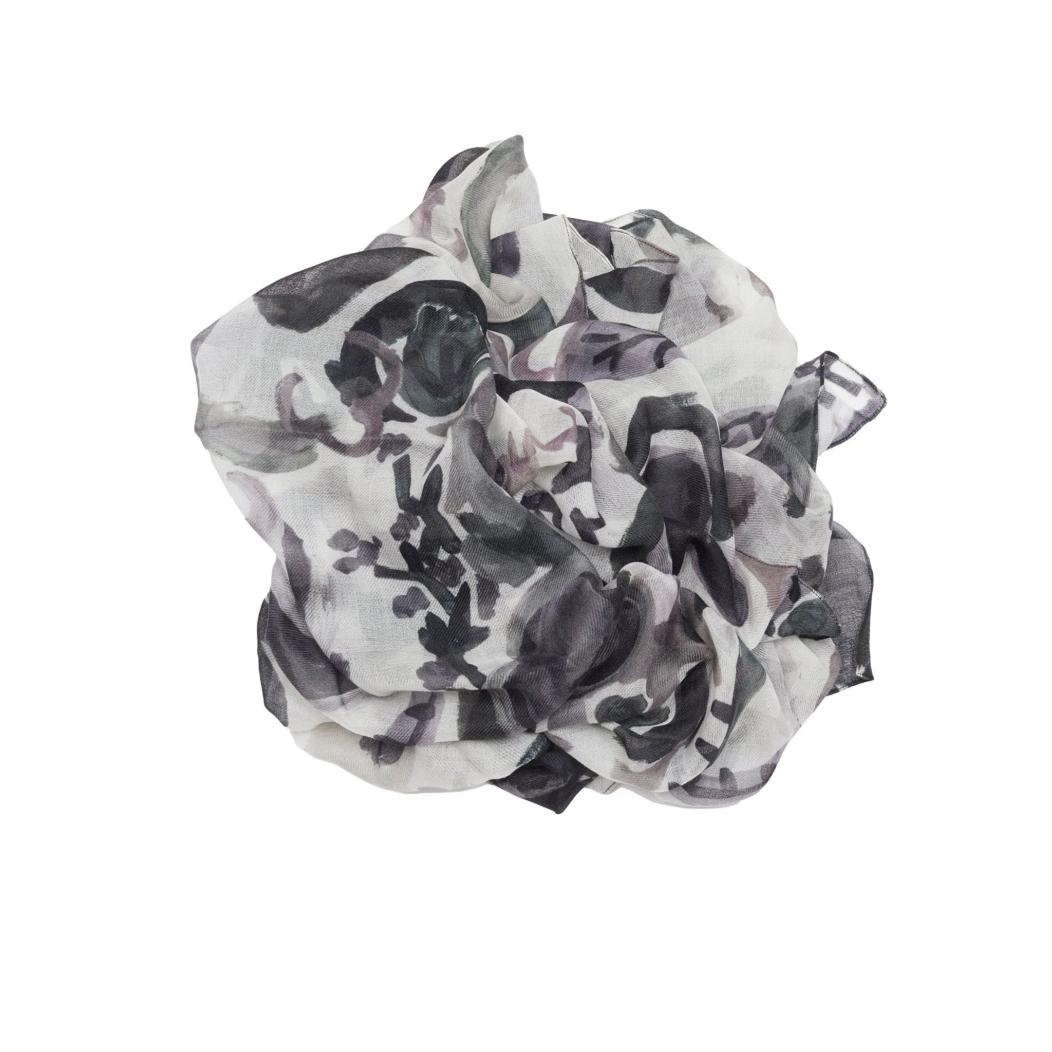 Casey Casey Elegant Womens Grey Cashmere Square Scarf