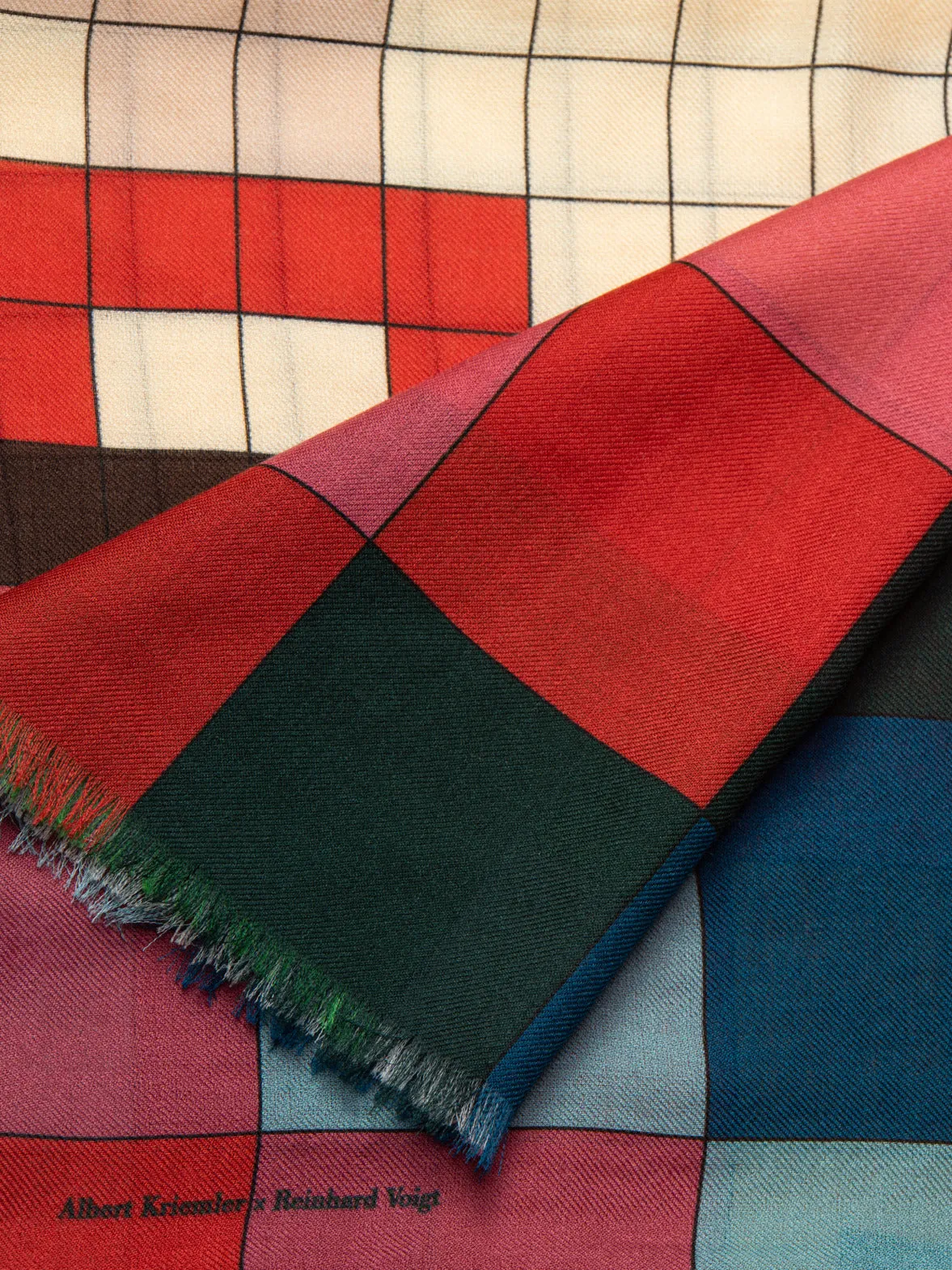 Cashmere Silk Drei Teile Print Scarf