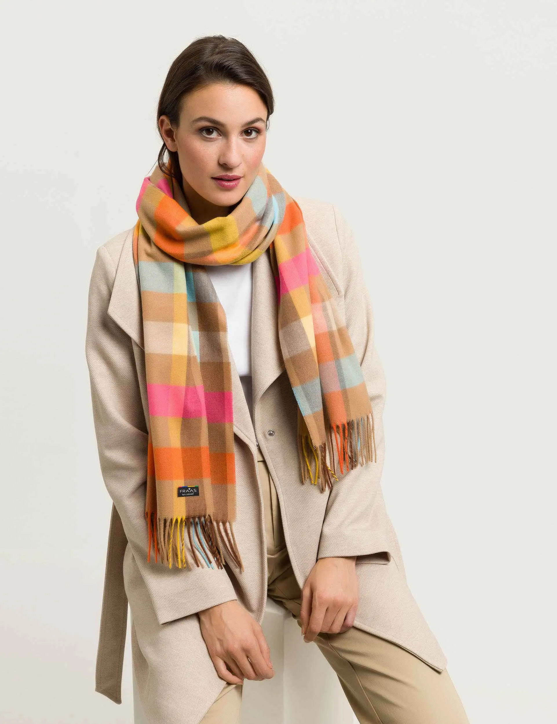 Check Plaid Cashmink Scarf