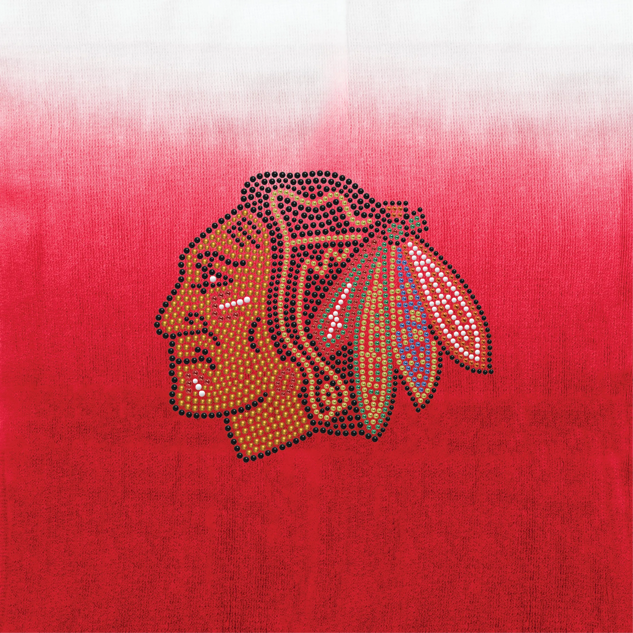Chicago Blackhawks Dip Dye Scarf