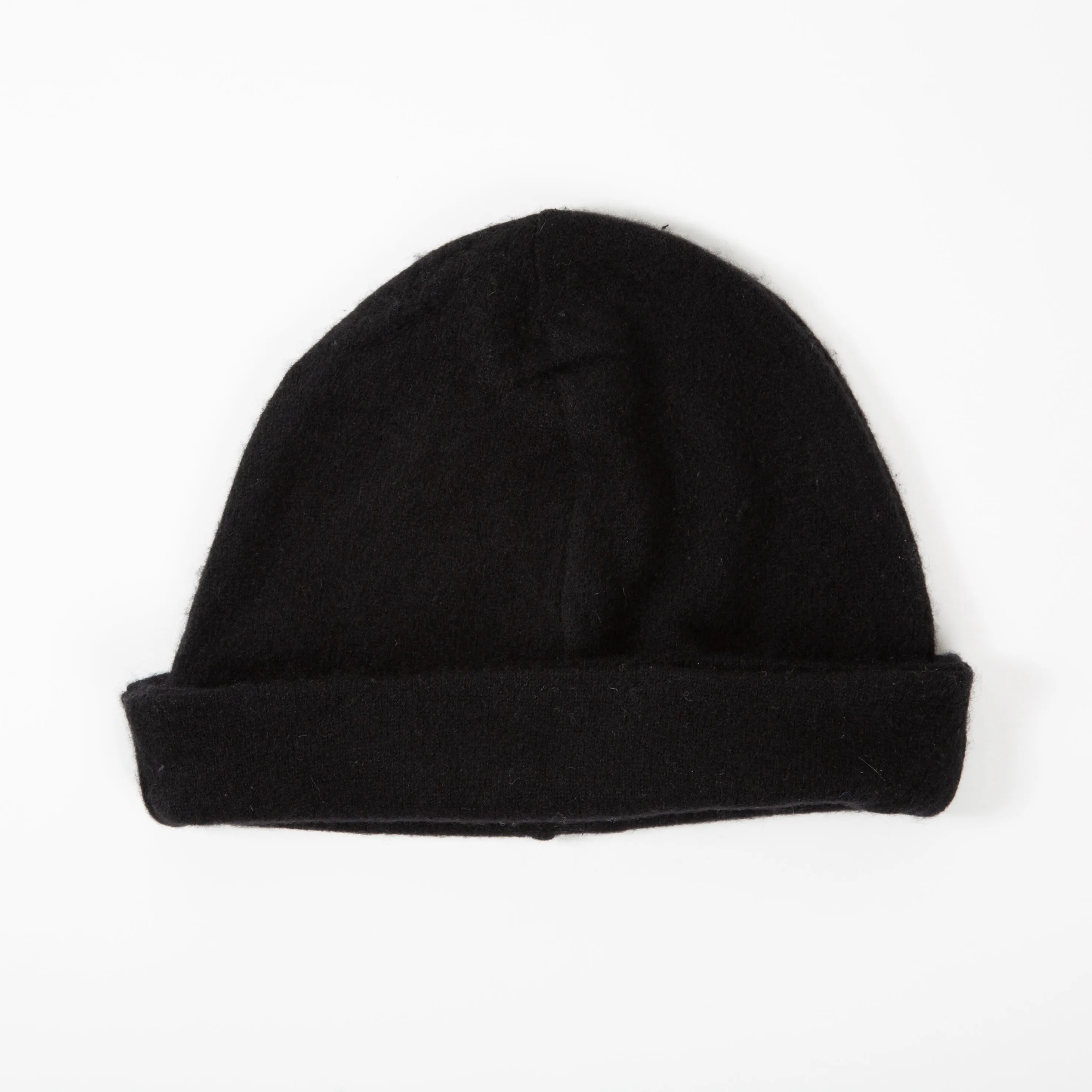 Classic Black Cashmere Beanie