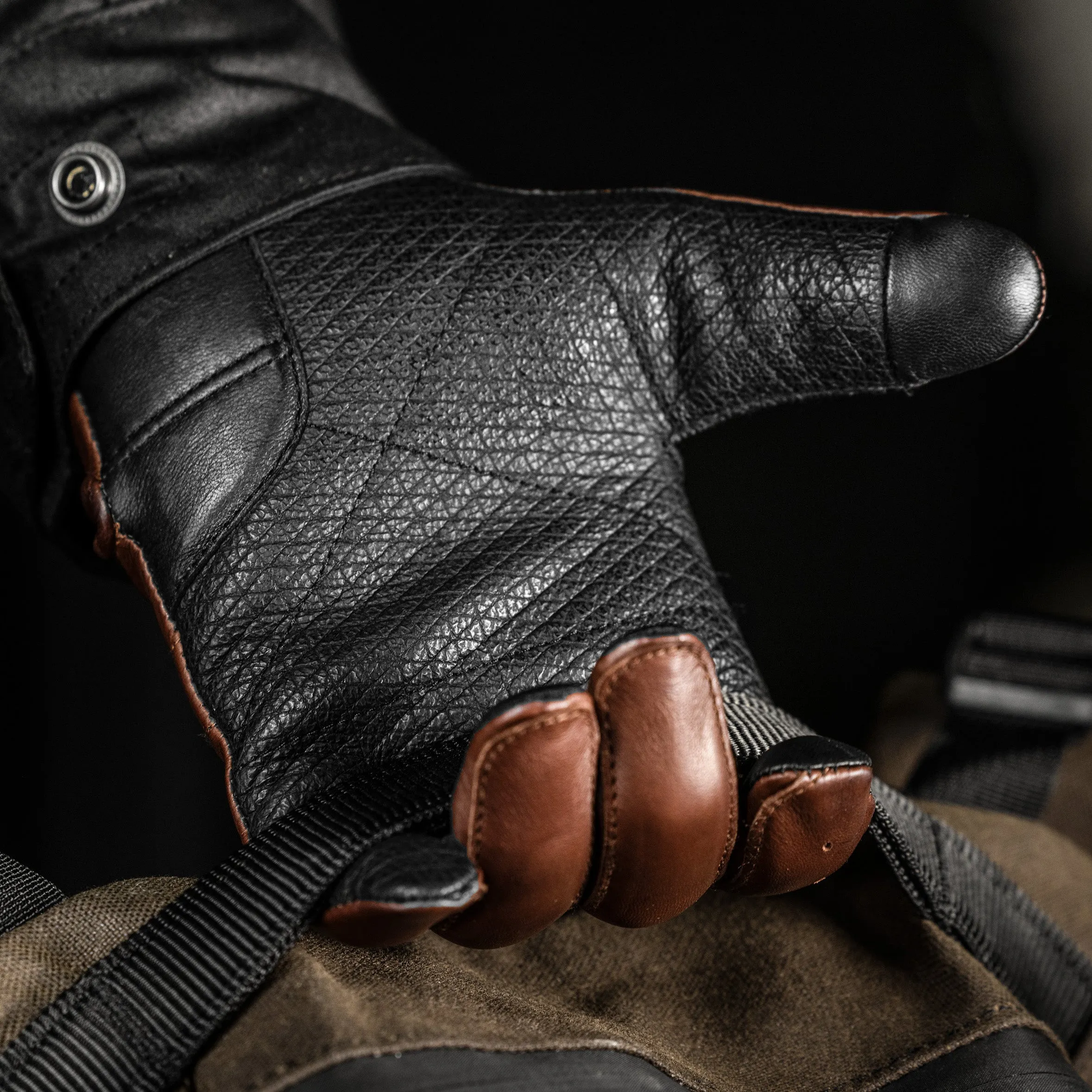 Cortex Gloves - TAD Collaboration, Chestnut and Black with Enhanced Features