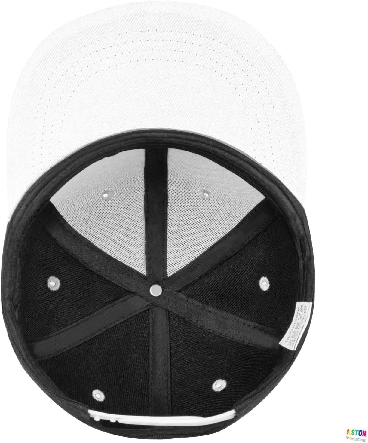 Custom Snapback Hats for Men Personalized Hip Hop Flat Bill Brim Baseball Cap Add Your Own Text Photo Logo