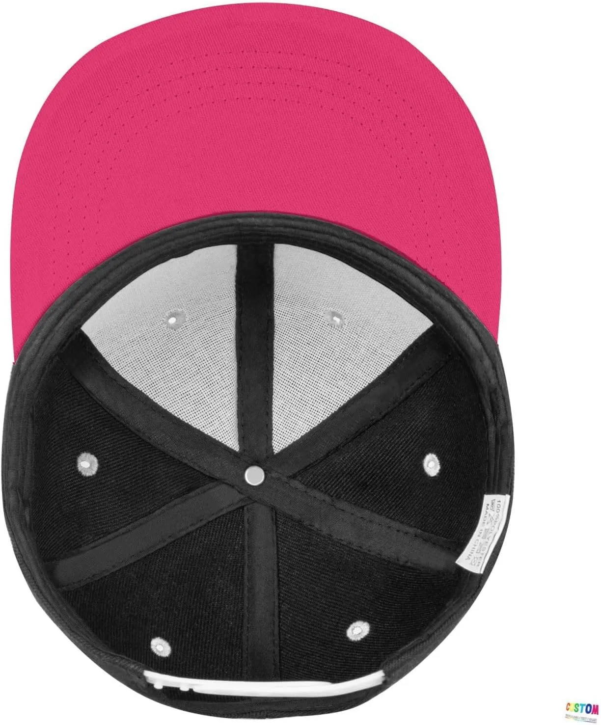 Custom Snapback Hats for Men Personalized Hip Hop Flat Bill Brim Baseball Cap Add Your Own Text Photo Logo