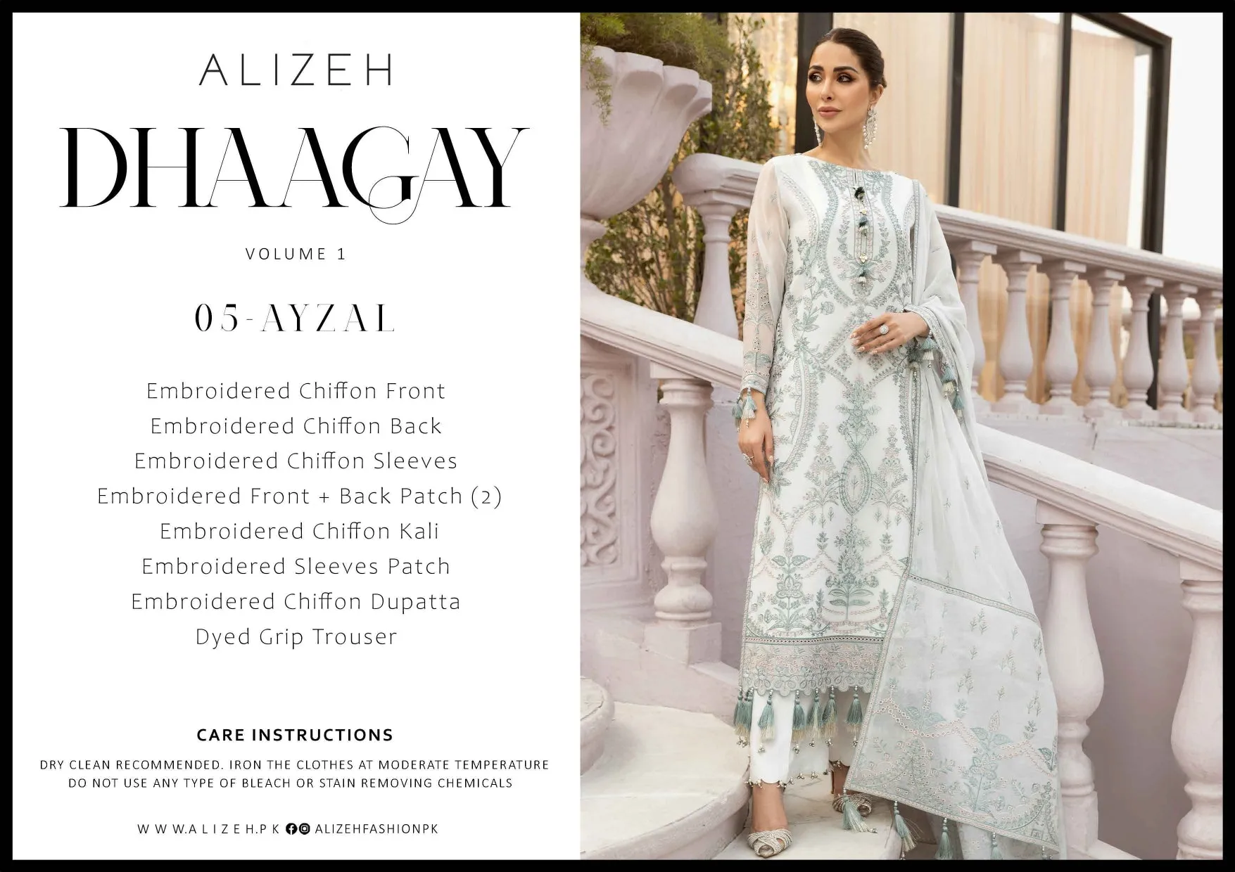 D05 AYZEL - ALIZEH FORMALS (DHAAGAY) CHIFFON
