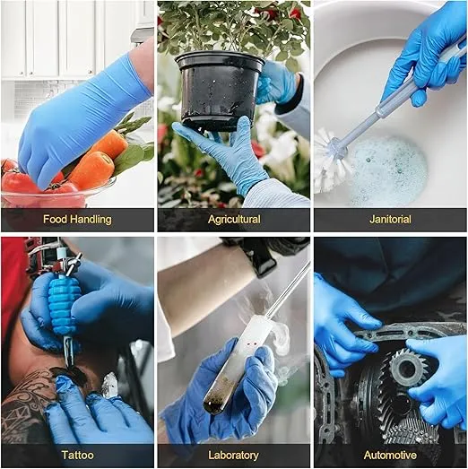 Premium Nitrile Exam Gloves - Niflex 65, Blue, 6 Mil Thickness, Disposable, Ideal for Medical Use - CMSBN65