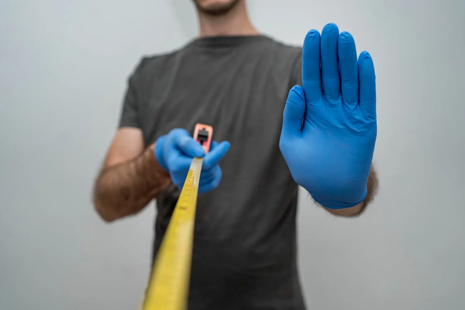 Disposable Gloves Diamond Advance Blue Vinyl Industrial Gloves 4 Mil CDV46
