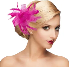 dressfan Womens Fascinator Hat Headpiece 20s Vintage Wedding Hair Accessories for Derby/Wedding/Cocktail/Tea Party