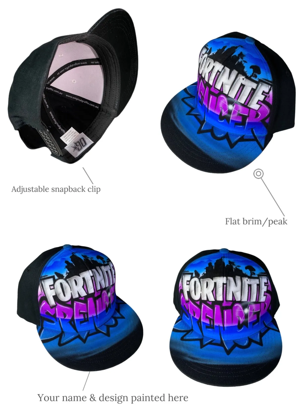 Fornit Gamer   Name Style Snapback Cap