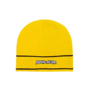 FUCKING AWESOME LITTLE STAMP BEANIE - YELLOW BLACK