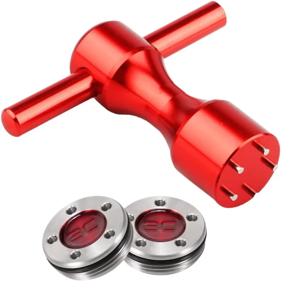 Golf Putter Weights 2pcs 5g/10g/15g/20g/25g/30g/35g/40g/45g with Red Wrench Kit Replace for Scotty Cameron Putters