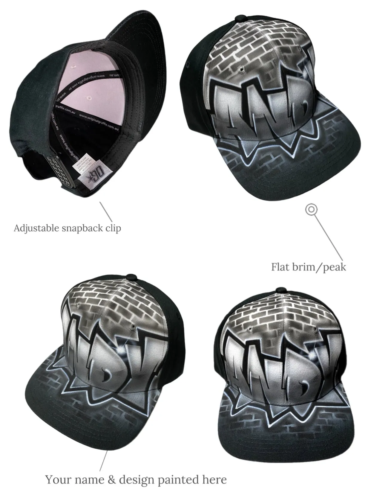 Graffiti Brick Wall Fade Snapback
