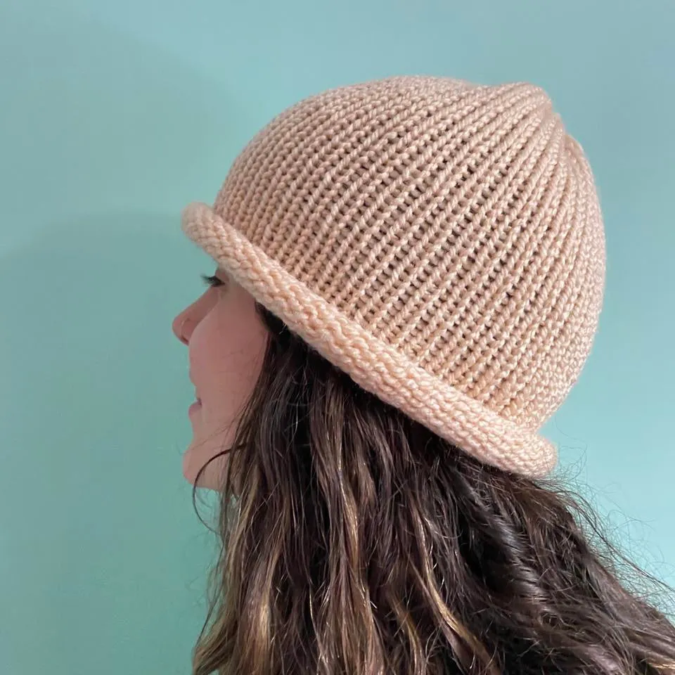 Handmade knitted beanie hats - choose your colour