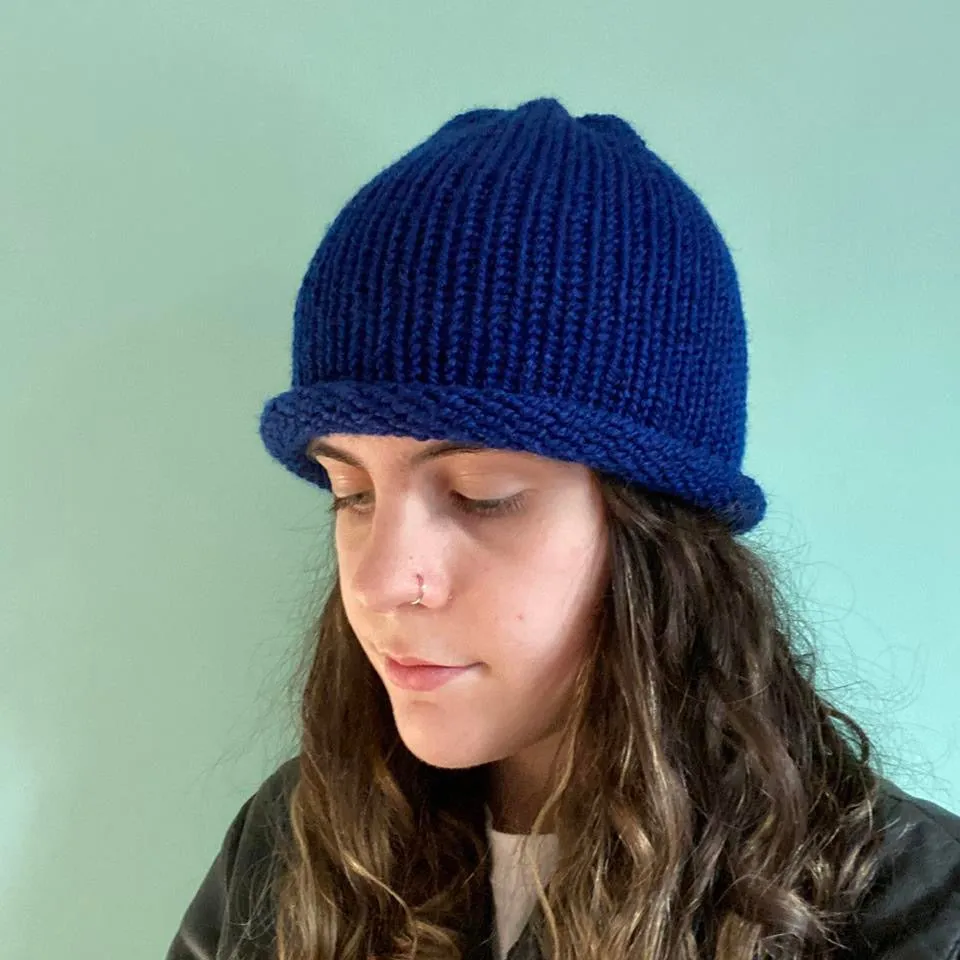 Handmade knitted beanie hats - choose your colour