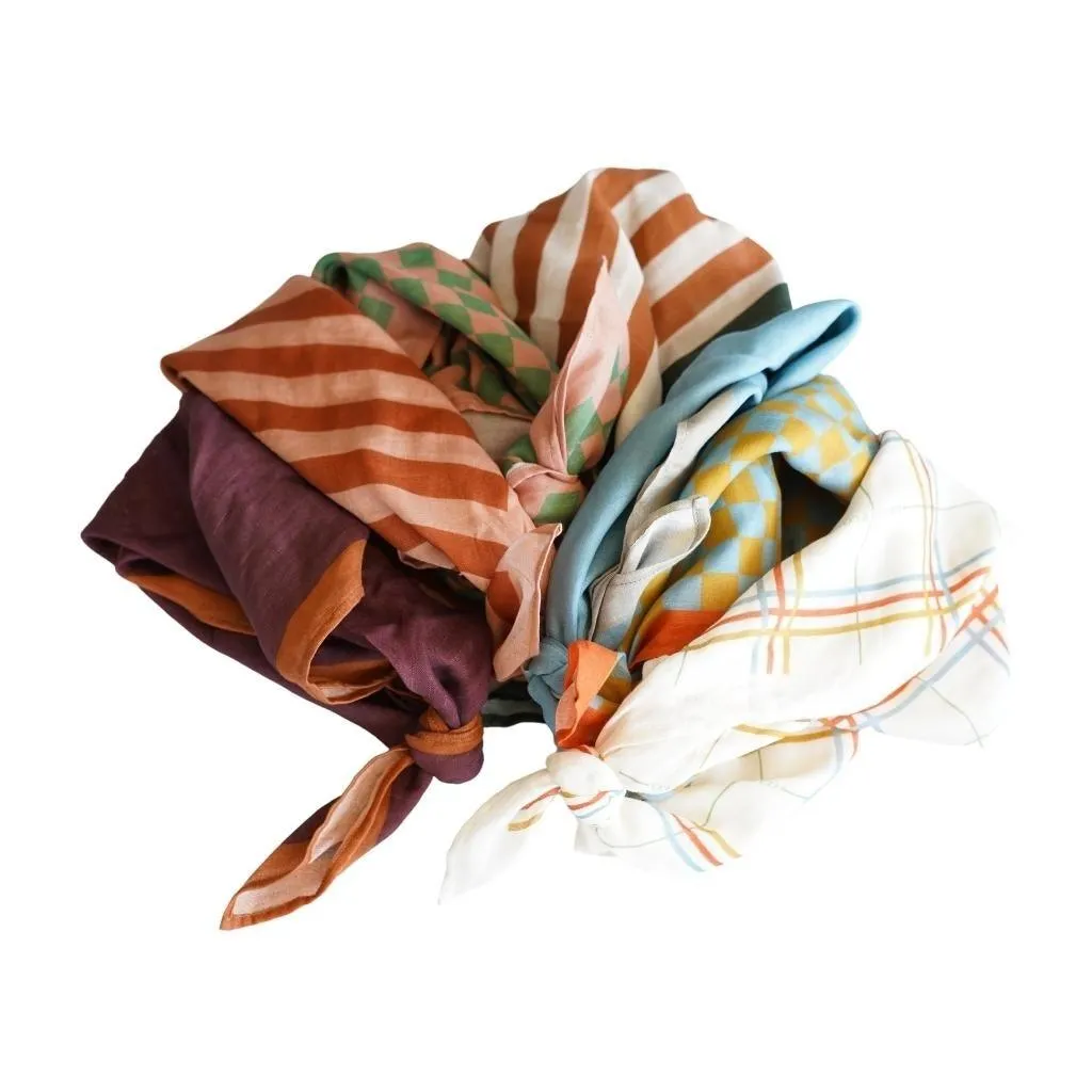 Head Scarf - Plaid Pattern