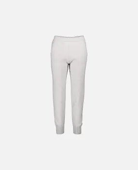 Hosen aus Cashmere in Weiß - Lockerer Schnitt