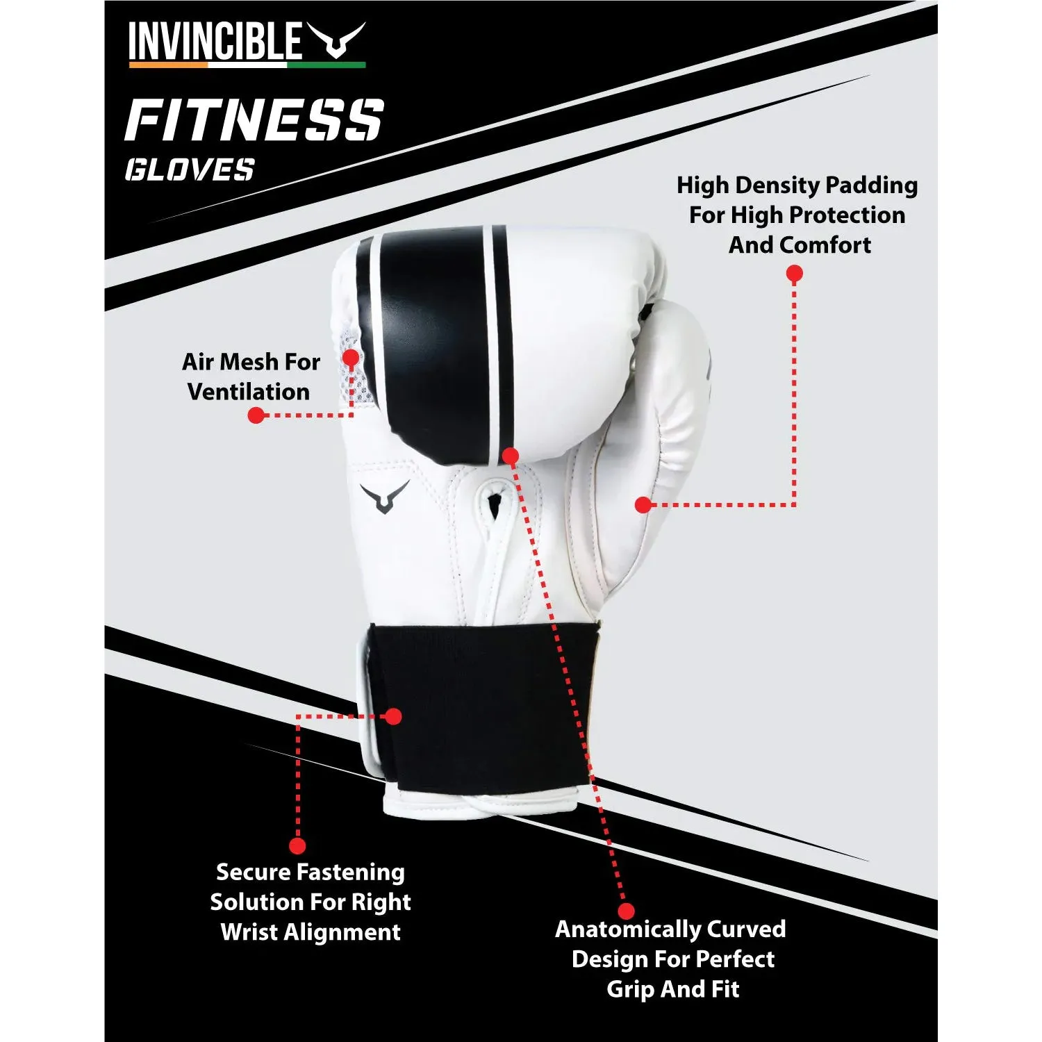 Invincible Tejas Fitness Training Boxing Gloves