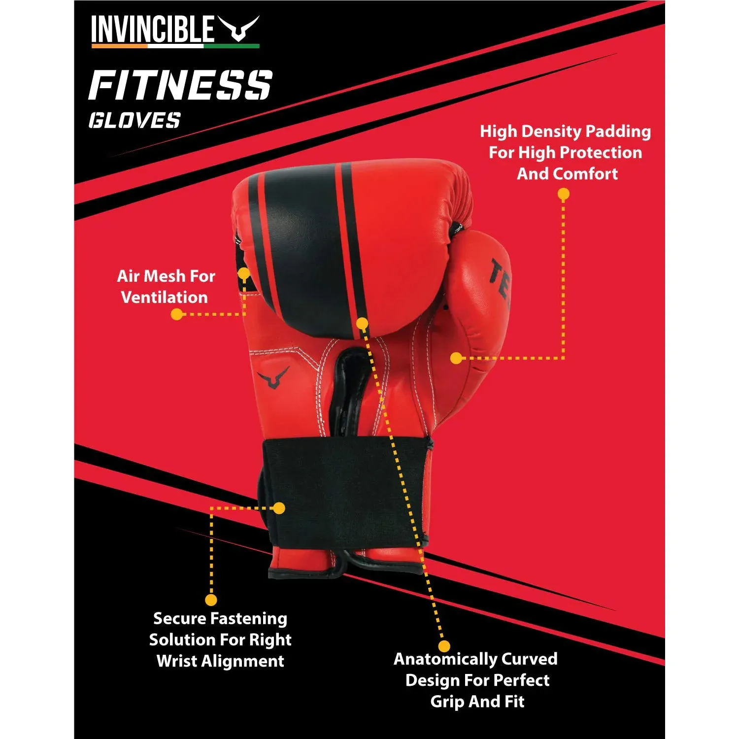 Invincible Tejas Fitness Training Boxing Gloves