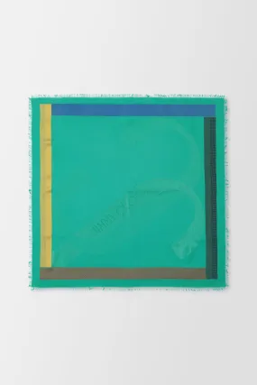 Jimmy Choo Green Foulard Scarf
