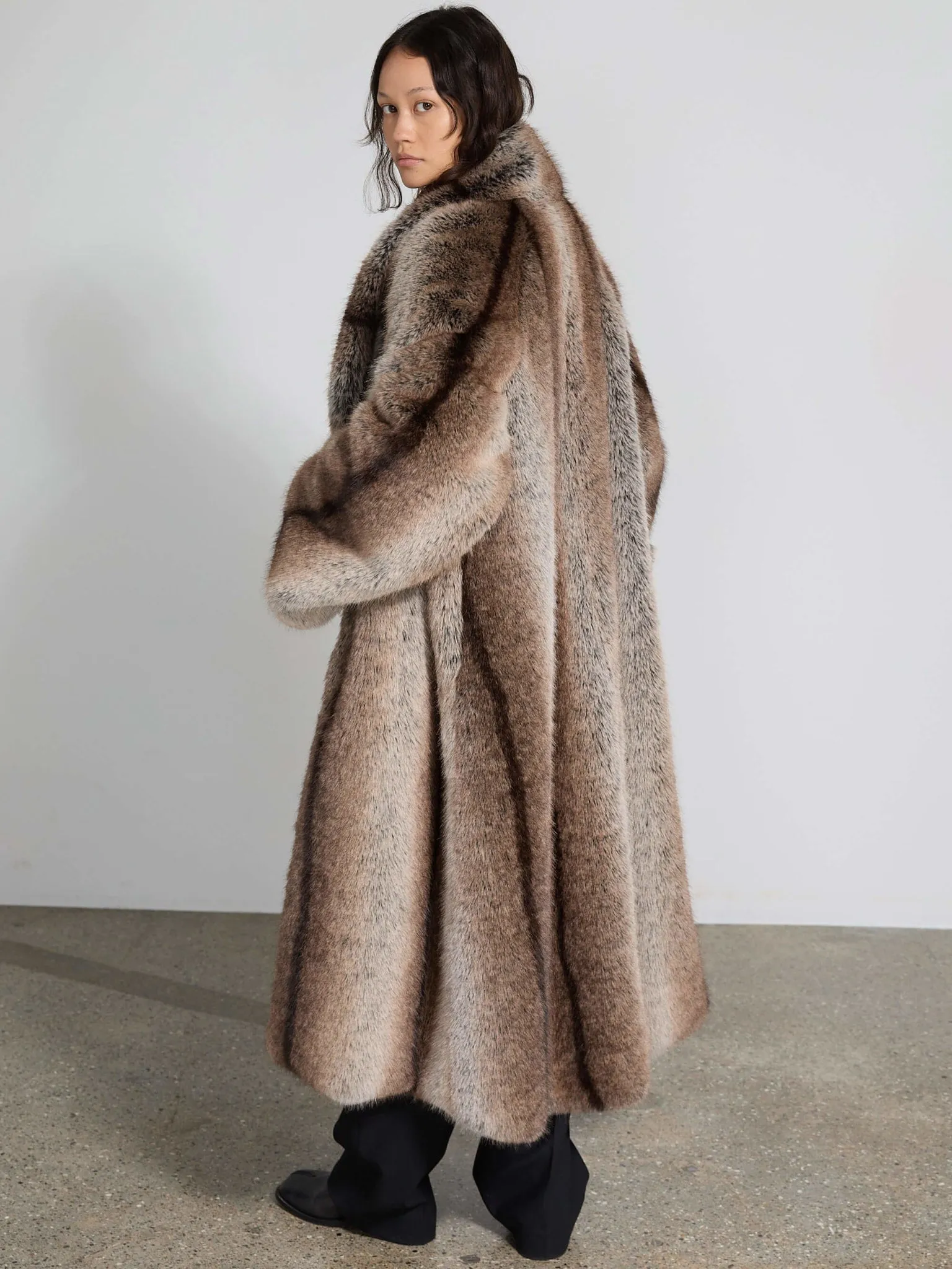 Classic Brown Katha Style Coat for Men/Women