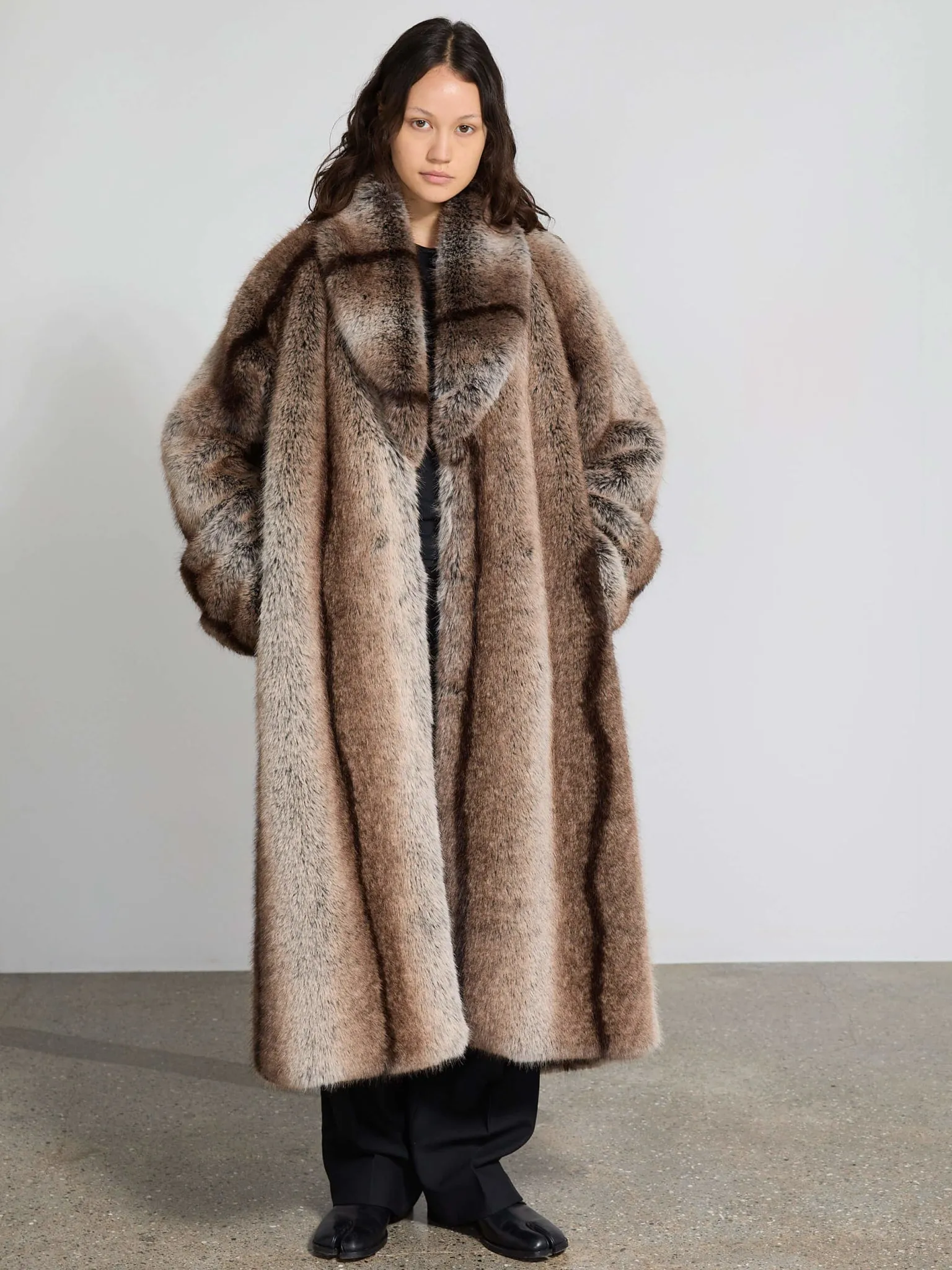 Classic Brown Katha Style Coat for Men/Women